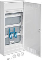 Слаботочный щит наружний Hager Volta 4-х ряд., с розеткой (640x305x97мм) IP40 белая дверца картинка 